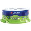 VERBATIM 95155 700MB 80-Minute 4x-12x High-Speed CD-RWs, 25-ct Spindle view 1