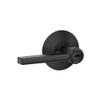 Schlage F51 V LAT 622 Latitude Door Lever, Keyed Entry Lock, Matte Black view 2