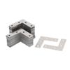 uxcell Stainless Steel L Shape Corner Brace Flat Mending Plate 50x50x1mm view 1