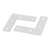 uxcell Stainless Steel L Shape Corner Brace Flat Mending Plate 50x50x1mm view 2