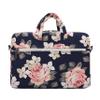 Canvaslife White Rose Patten Canvas Laptop Shoulder Messenger Bag Case Sleeve for 14 Inch 15 Inch Laptop 15 Case Laptop Briefcase 15.6 Inch view 2