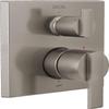 DELTA FAUCET T24867-SS, Stainless Ara Angular Modern Monitor 14 Series Valve Trim with 3-Setting Integrated Diverter view 1