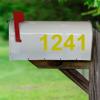 Mailbox Decals Street # Address Numbers Custom Feature Mailbox Stickers Vinyl Letters VWAQ-CMB2 (Gold) view 1