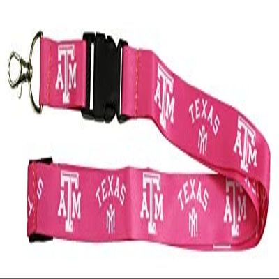 R and R Imports Texas A&M Aggies Pink Lanyard Officially Licensed Collegiate Product