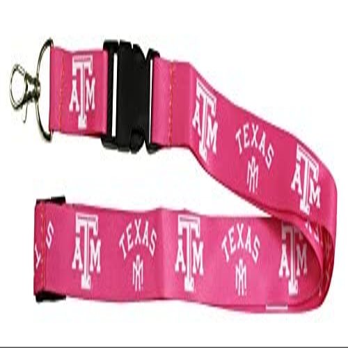 R and R Imports Texas A&M Aggies Pink Lanyard Officially Licensed Collegiate Product