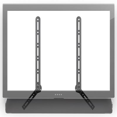 Mount-It! Soundbar Bracket Universal Sound Bar TV Mount for Mounting Above or Under TV, Fits Sonos, Samsung, Sony, Vizio, Adjustable Arm Fits 23 to 65 Inch TVs, 33 Lbs Weight Capacity Black (MI-SB41)