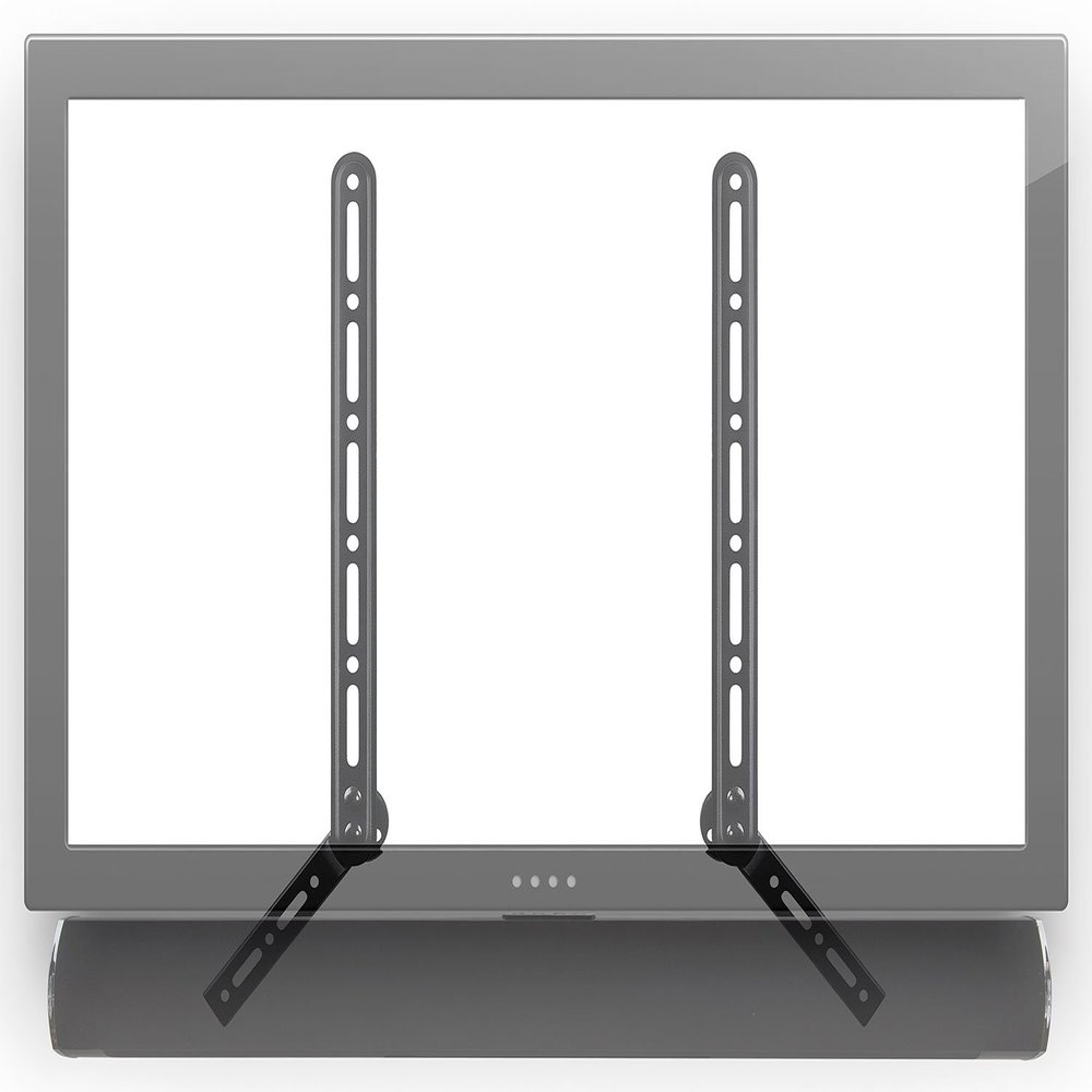 Mount-It! Soundbar Bracket Universal Sound Bar TV Mount for Mounting Above or Under TV, Fits Sonos, Samsung, Sony, Vizio, Adjustable Arm Fits 23 to 65 Inch TVs, 33 Lbs Weight Capacity Black (MI-SB41)