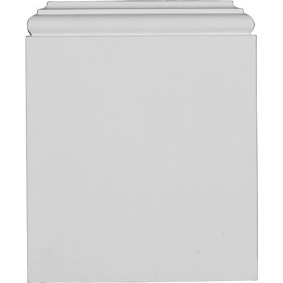 Ekena Millwork PB08X10X01TR Traditional Plinth Blocks, 8 3/4"W x 10 1/4"H x 1 7/8"P, Primed