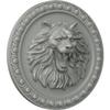 Ekena Millwork ROS14X14LI Lion Rosette, 13 3/4"OD x 3 5/8"P, Primed view 2
