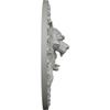 Ekena Millwork ROS14X14LI Lion Rosette, 13 3/4"OD x 3 5/8"P, Primed view 3