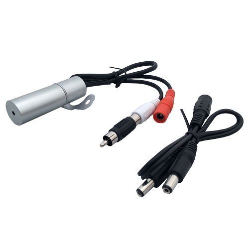 MICROSEVEN Compatible M7WP-MIC Waterproof Outdoor Microphone for M7B77-W, M7D77-POE, Any IP Network Camera & PTZ IPCamera with Interface -an IP Camera External Microphone