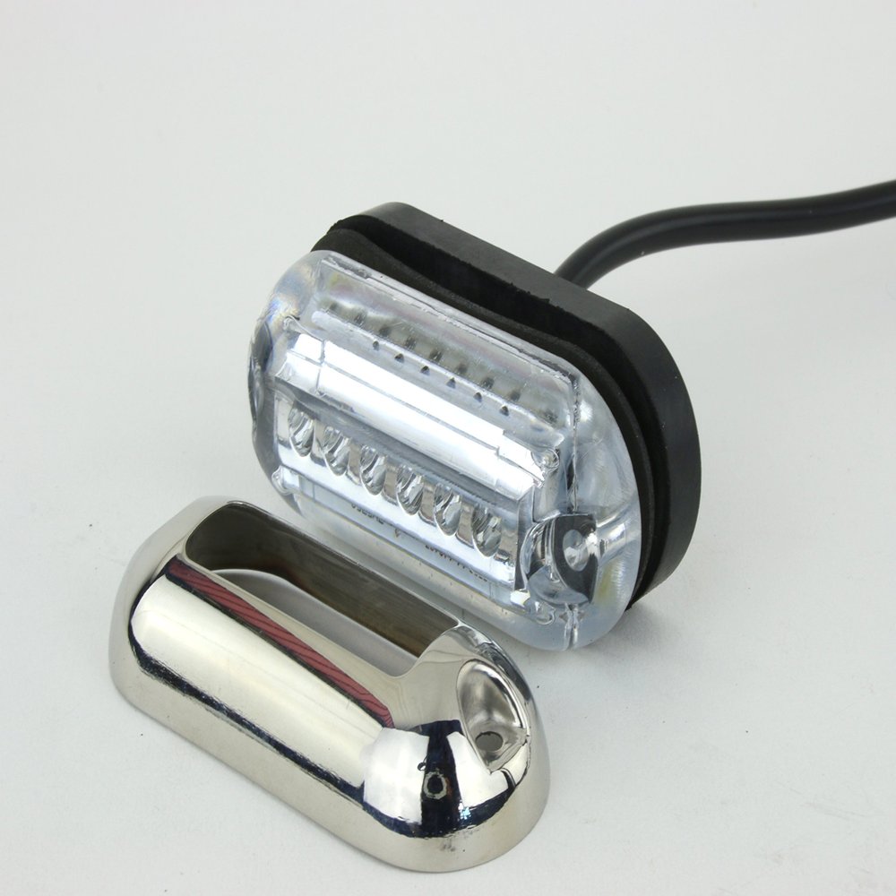 Waterproof Underwater Marine LED Pod Light - Cool White LED, Heavy Duty, Waterproof 12 VDC