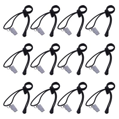 Backdrop Background Clips Holder for Photo Video Studio, 12 Pack, Black