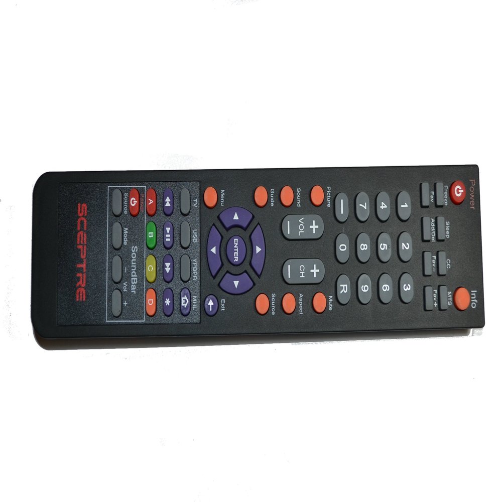 SCEPTRE LCD LED TV REMOTE for SCEPTRE X425BV-FHD3 X328BV-FHD X325BV-FHDU X325BV-FHD E195BD-SHD E165BD-HD E165BD-HD E240_FHD SCEPTRE E Series LED HDTV E243 E243BD-FHD E245BD-FHD E245BV-FHD E240 E240BC-FHD E195BV-SHD E245BV-FHD E243PV-FHD E325BV-HDC E3