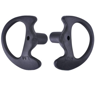 KEYBLU Universal Replacement Soft Silicone Open Ear Insert Earmould for Two Way Radio Earmold Coil Tube Audio Kits UV-5R UV-B6 BF-888S UV-B5 (Black, Large Medium Small)