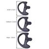 KEYBLU Universal Replacement Soft Silicone Open Ear Insert Earmould for Two Way Radio Earmold Coil Tube Audio Kits UV-5R UV-B6 BF-888S UV-B5 (Black, Large Medium Small) view 3