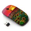 Graphic4You Yellow Sunflower Ergonomic Wireless Mouse with Nano Receiver view 1