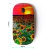 Graphic4You Yellow Sunflower Ergonomic Wireless Mouse with Nano Receiver view 2