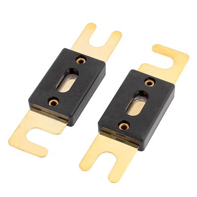 Aexit 2 Pcs Distribution electrical ANL Fuses 200A Car Audio Power Wire Boat Auto Electronics Fuse Black