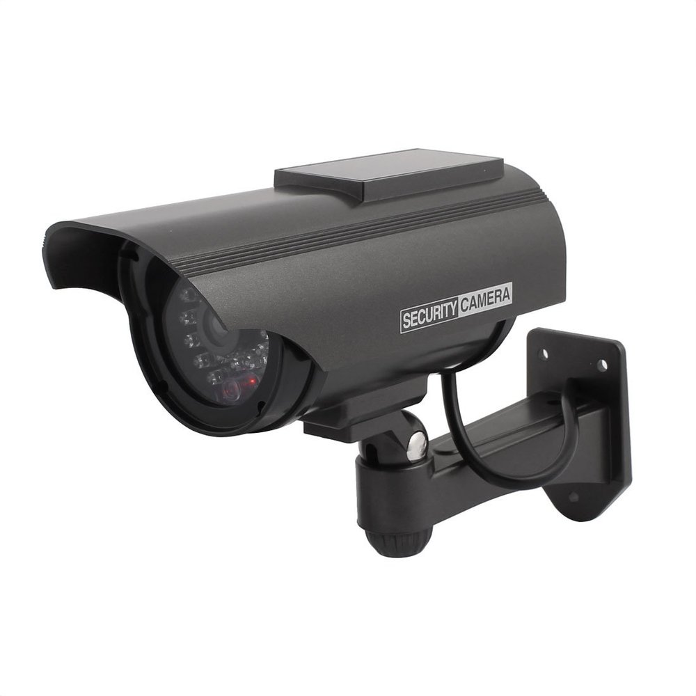 Aexit Solar Power Electronic security Dummy Home Outdoor Dome Security Surveillance LED Light Camera