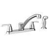 Moen 87046 Adler Two Low Arc Kitchen Faucet with Optional Knob or Lever Handles, Chrome view 1