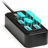 Rebuff Reality USB Hub - 4-Port USB Hub for Vive Tracker USB Dongles - Compatible with Vive Tracker 3.0, 2.0 & Other VR Console Dongles - Enables Data Transfer - 4 ft Cable for Extended Reach view 1