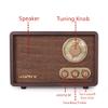 LoopTone FM AM Radio Retro Wood Radio with Bluetooth Play Mp3 and Antenna Built in Speaker for Kitchen Living Room Coffee view 4