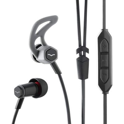 V-Moda Forza in-Ear Hybrid Sport Headphones with 3-Button Remote & Microphone - Apple Devices, Black