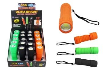 Diamond Visions 08-1950 COB LED Flashlight Ultra Bright (4 Flashlights) in Assorted Colors
