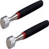 SE 30-Inch Telescopic Magnetic Pick-Up Tools with 15-lb Pull Capacity, 2-Pack - Extendable Stainless Steel Shaft, Cushioned Grip - 8036TM-NEW-2 view 1