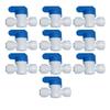 YZM 1/4" OD Tube Quick Connect Equal Diameter Shut Off Valve Switch Reverse Osmosis System Water Purifier Fitting,10 Pcs view 1