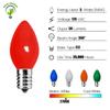 Couah Christmas Light Bulbs C7 Multi-Color Replacement Bulbs25 Pack C7 Ceramic Outdoor String Light Replacement Bulbs, C7/E12 Candelabra Base, 5 Watt view 3