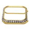 HJINVIGOUR 3.0mm Bling spakling Bling Rhinestone Diamond Zircon Crystal case Cover Bezel Handwork Inlaid Compatible Apple Watch Series 4 Series 3 2 1 (Gold, 44mm) view 4