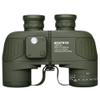 Hooway 7x50 Waterproof Floating Marine Binocular w/Internal Rangefinder & Compass for Navigation,Boating,Bird Watching and More(Army Green view 1
