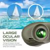 Hooway 7x50 Waterproof Floating Marine Binocular w/Internal Rangefinder & Compass for Navigation,Boating,Bird Watching and More(Army Green view 3