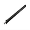 Votex - The Original 6 3/4 Inch for Jeep Wrangler (1986-2005) - Car Wash Proof Short Rubber Antenna - Internal Copper Coil - Premium Reception - German Engineered view 1