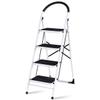 Giantex 4 Step Ladder, Folding Step Stool with Anti-Slip Pedal Platform, Metal Frame, Rubber Hand Grip, 330Lbs Capacity Portable Multipurpose Ladder for Home Kitchen view 1
