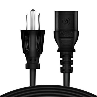 PK Power 5ft/1.5m UL Listed AC Power Cord Cable Lead Plug Replacement for HP LaserJet Photosmart Printers 3 Pin 3-Prong