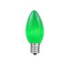 Novelty Lights C7 Green Ceramic Christmas Lights Set, 25 Foot String view 2