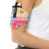 Sprigs Phone Armband for Running, Stretch Sleeve Arm Holder for iPhone 17, Samsung Galaxy S26 & Google Pixel 11, Fits Smartphones with Case for Jogging & Walking - Spin Art, Medium view 1