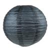 WYZworks - Round Paper Lanterns 10 Pack (Black, 14") - Hanging Paper Lanterns Lamp for Wedding, Birthday, Party, Halloween and Home Decorations with 8", 10", 12", 14", 16" option view 2