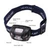 XUNATA Head Lamps, 3 Modes USB Rechargeable Headlamp Flashlight, Great for Camping, Hiking, Dog Walking, Kids, Water and Shock Resistant, Adjustable, Batteries Included(Black+Blue) view 4