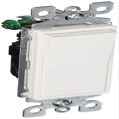 Leviton 5601-2WM 15 Pack 15Amp 120/277V Decora Rocker Single Pole AC Quiet Switch, White