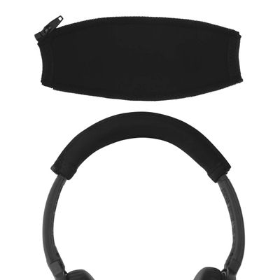 GEEKRIA Flex Fabric Headband Cover, Neoprene Material, Compatible with Bose QC3, AE2w, AE2i, AE2 Headphones, Black, Easy DIY Installation