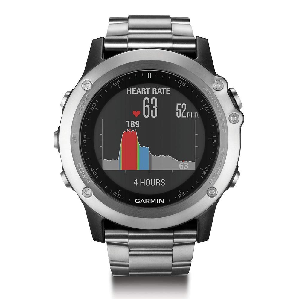 Garmin Fenix 3 HR GPS Watch with Titanium and Sport Bands