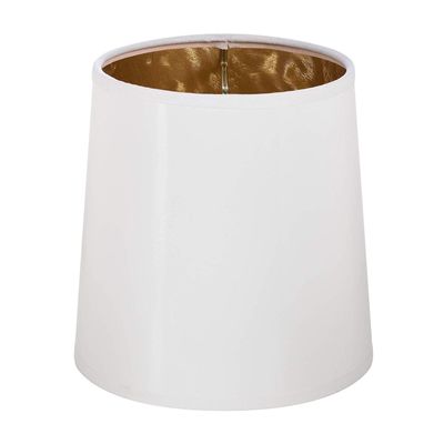 Upgradelights White with Gold 5 Inch Single Clip On Chandelier Lampshade