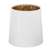 Upgradelights White with Gold 5 Inch Single Clip On Chandelier Lampshade view 1