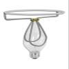 Upgradelights White with Gold 5 Inch Single Clip On Chandelier Lampshade view 2