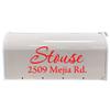 Mailbox Decals Personalized Address and Street Name Outdoor Stickers VWAQ-CMB1 (19 Inch X 9 Inch, Red) view 2