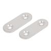 uxcell Stainless Steel Corner Brace Flat Mending Repair Plate 40x15x2mm view 2